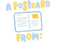 Postcard Postcards Sticker - Postcard Postcards Greeting Card Stickers