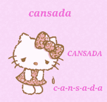 Hello Kitty Cansada GIF - Hello Kitty Cansada GIFs