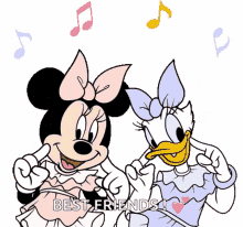 minnie mouse happy dance best friends daisy duck