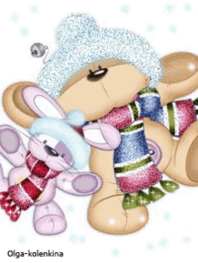 Teddy Bear Christmas GIF - Teddy Bear Christmas Winter GIFs