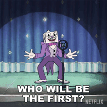 who will be the first king dice the cuphead show whos up first whos wants to start