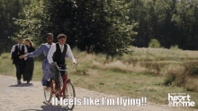 flying bicycle hearties wcth when calls the heart