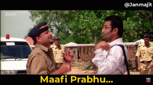 Maafi Prabhu Sunil Shetty GIF - Maafi Prabhu Sunil Shetty One Two Three - Discover &amp; Share GIFs