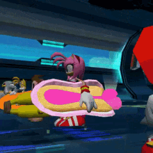 Sonic The Hedgehog Amy Rose GIF - Sonic The Hedgehog Amy Rose Sonic Riders GIFs