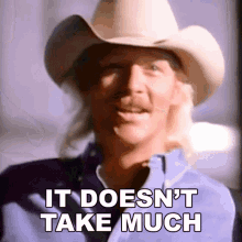 It Doesnt Take Much Alan Jackson GIF - It Doesnt Take Much Alan Jackson Livin On Love Song GIFs