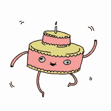 dance cake happy birthday