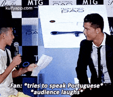 Re Jamtgtaciali Esspaopafan: *tries To Speak Portuguese'*audience Laughs.Gif GIF - Re Jamtgtaciali Esspaopafan: *tries To Speak Portuguese'*audience Laughs Cristiano Ronaldo And People-say-he'S-a-terrible-person GIFs