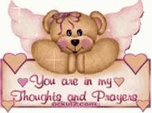 Praying For You Hearts GIF - Praying For You Hearts Bear GIFs