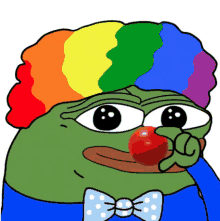 Pepe The Frog Clown GIF - Pepe The Frog Clown Red Nose GIFs
