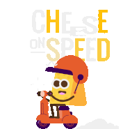 Cheese On Speed Loop Sticker - Cheese On Speed Cheese Loop Stickers