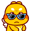 Cute Dragon Sunglasses Sticker - Cute Dragon Sunglasses Cool Sunglasses Stickers