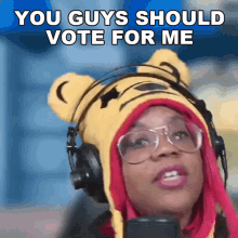You Guys Should Vote For Me Aychristene GIF - You Guys Should Vote For Me Aychristene Aychristenegames GIFs
