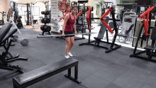 Weak Girl Gym GIF - Weak Girl Gym Struggling GIFs
