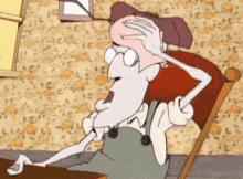 eustace bagge courage the cowardly dog sweat sweating oh no