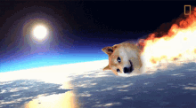 doge dogecoin meteor comet moon