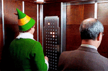Merry Christmas Elf GIF - Merry Christmas Elf Elevator GIFs