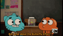 The Amazing World Of Gumball Darwin Watterson GIF - The Amazing World Of Gumball Darwin Watterson But What About The Butterfly Effect GIFs