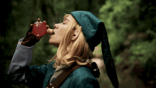 Drinking A Potion Link GIF - Drinking A Potion Link Kay Kynn Syrin GIFs