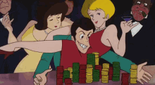 ルパン三世　ギャンブル　casino GIF - Lupin Gamble Casino GIFs