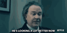 Hes Looking A Lot Better Now Hugh Crain GIF - Hes Looking A Lot Better Now Hugh Crain Timothy Hutton GIFs