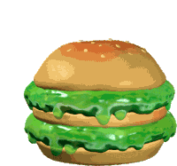 Slime Burger Slime Sticker - Slime Burger Slime Slime Girl Stickers