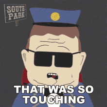 That Was So Touching Officer Barbrady GIF - That Was So Touching Officer Barbrady South Park GIFs