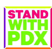Stand With Pdx Oregon Sticker - Stand With Pdx Pdx Oregon Stickers