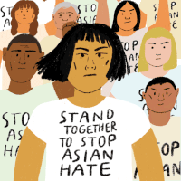 Stand Together To Stop Asian Hate Asian Community Sticker - Stand Together To Stop Asian Hate Stop Asian Hate Asian Community Stickers