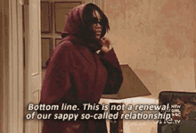 living single maxine shaw bottom line not a renewal scarf off