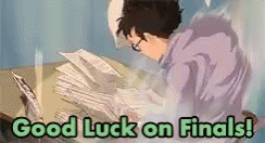 good luck anime gif