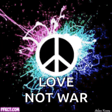 Love Peace GIF - Love Peace Love Not War GIFs