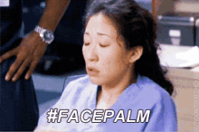 Greys Anatomy Cristina Yang GIF - Greys Anatomy Cristina Yang Facepalm GIFs