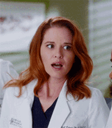 Greys Anatomy April Kepner GIF - Greys Anatomy April Kepner Bite Tongue GIFs