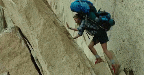 Cheryl Rock Climbing GIF - Wild Wildmovie Reesewitherspoon GIFs