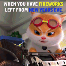 fireworks new years eve rocket rocket cat felix the cat