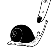 snail mean angry poke boglio