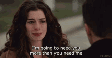 Anne Hathaway Crying GIF - Anne Hathaway Crying I Need You GIFs
