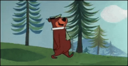 Yogi Bear Smarter Than The Average Bear GIF - Yogi Bear Smarter Than The Average Bear Walking GIFs
