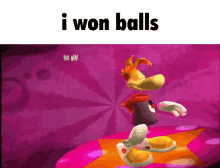 I Won Balls Rayman GIF - I Won Balls Balls I Won GIFs