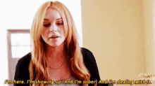 Sober Dealing With It GIF - Sober Dealing With It Lindsay Lohan GIFs