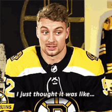 Sean Kuraly I Just Thought It Was Like Interesting GIF - Sean Kuraly I Just Thought It Was Like Interesting Interesting GIFs