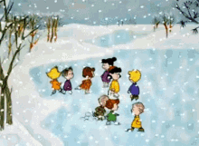 A Charlie Brown Christmas GIF - A Charlie Brown Christmas Snow Ice Skating GIFs