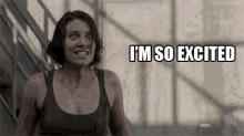 I'M So Excited! - The Walking Dead GIF - Excited Ecstatic Happy GIFs