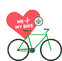 Love Heart Sticker - Love Heart Bike Stickers