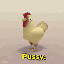 Chicken Pussy GIF - Chicken Pussy Scared GIFs