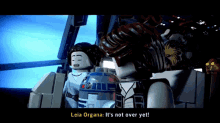 Lego Star Wars Leia Organa GIF - Lego Star Wars Leia Organa Its Not Over Yet GIFs