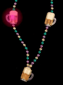 Beer Beer Beads GIF - Beer Beer Beads Mardi Gras Beads GIFs