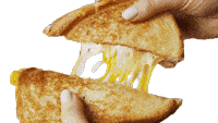 Grilled Cheese Sandwich Sticker - Grilled Cheese Sandwich Cheesy Stickers