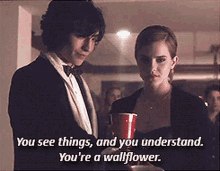 You See Things And You Understand You Are A Wallflower GIF - You See Things And You Understand You Are A Wallflower Perks Of Being A Wallflower GIFs