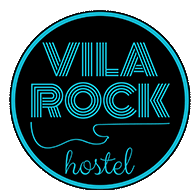 Vila Rock Hostel Logo Sticker - Vila Rock Hostel Logo Circle Logo Stickers